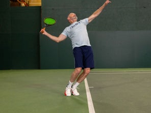 Rush Tour 5s in action during a serve.