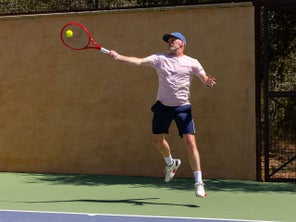 TW playtester torching a forehand. 
