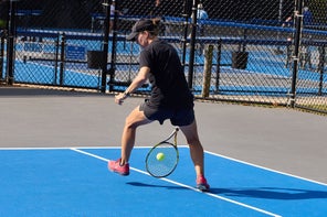 Image of a Playtester Hitting a Tweener