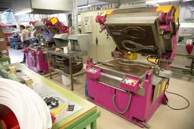 Image of racquet making machine