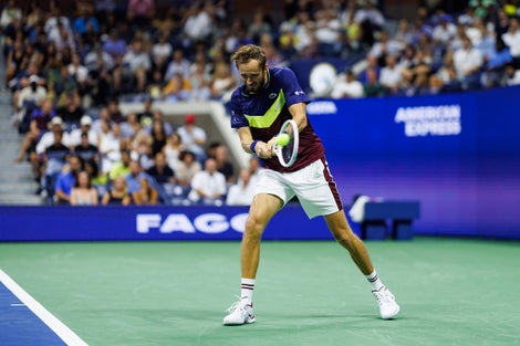 Daniil Medvedev in Lacoste at the US Open