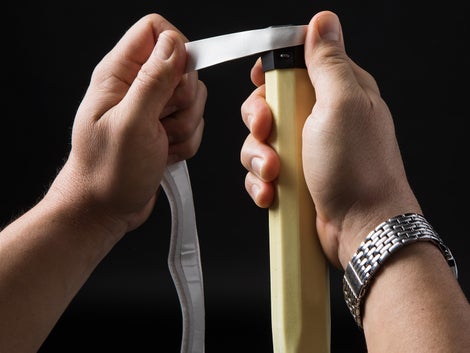 Wrapping for a left-hander