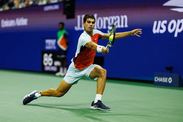 Image of Carlos Alcaraz at the US Open 2022
