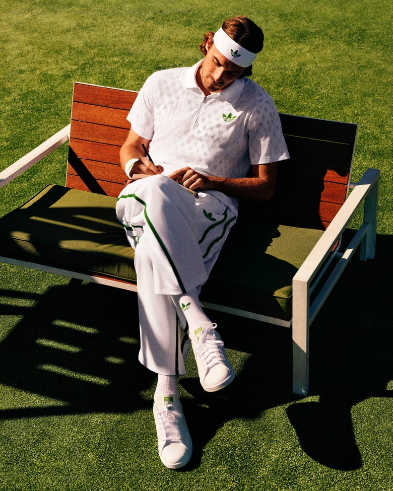 Stefanos Tsitsipas in adidas Originals