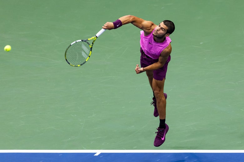 Carlos Alcaraz at the US Open 2025