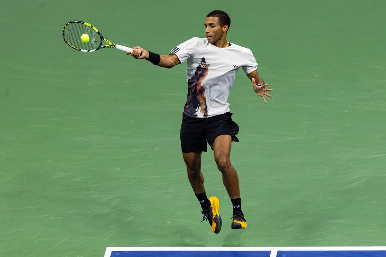 Felix Auger-Aliassime at the US Open 2025