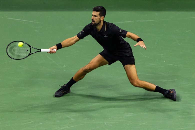 Novak Djokovic at the US Open 2025