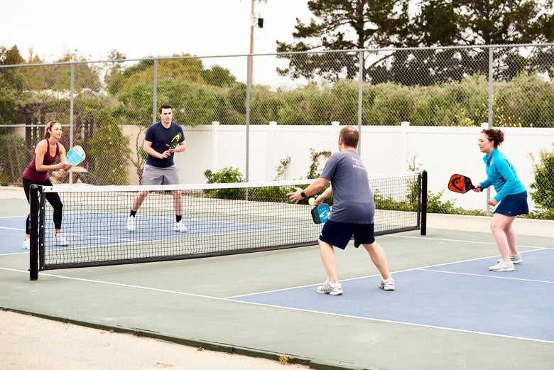 Fun Tennis Games: No-Bounce Doubles