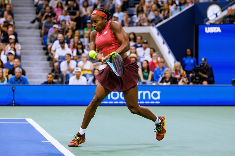 Image of Coco Gauff in New Balance at the US Open