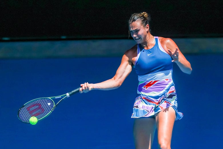 Image of Ayrna Sabalenka in Nike at the Australian Open