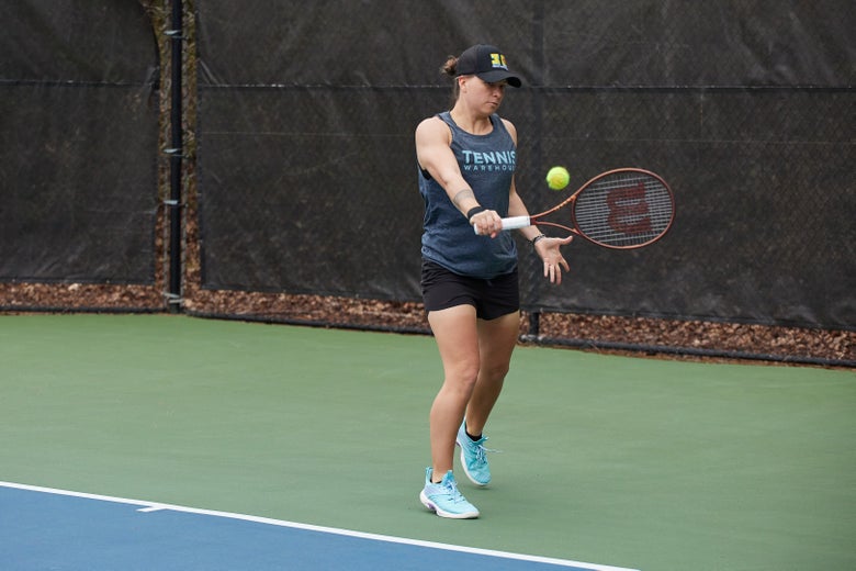 Image of Playtester Using the Wilson Pro Staff X