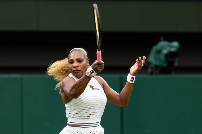 Serena Williams at Wimbledon this year. 
