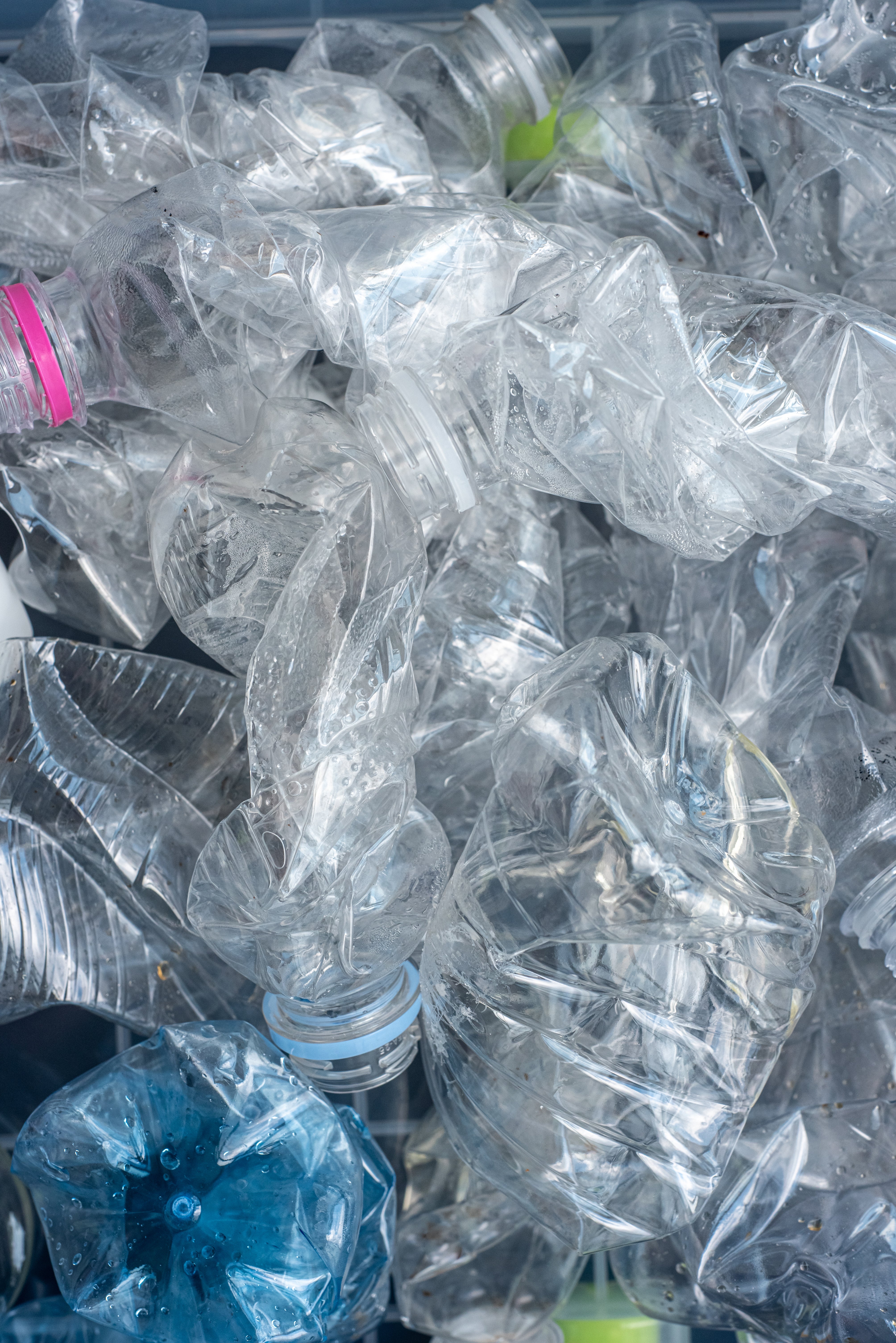 Image of Water Bottles Ready to be Recycled