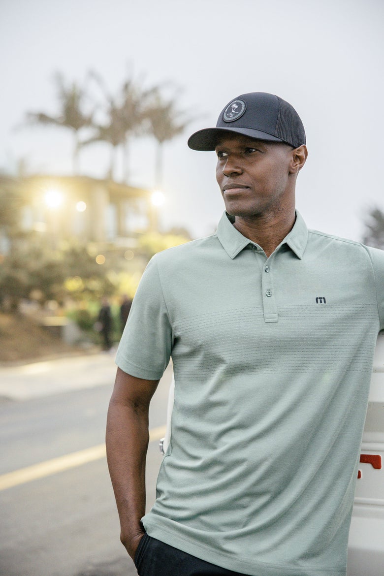Image of a Tennis Polo Shirt on model