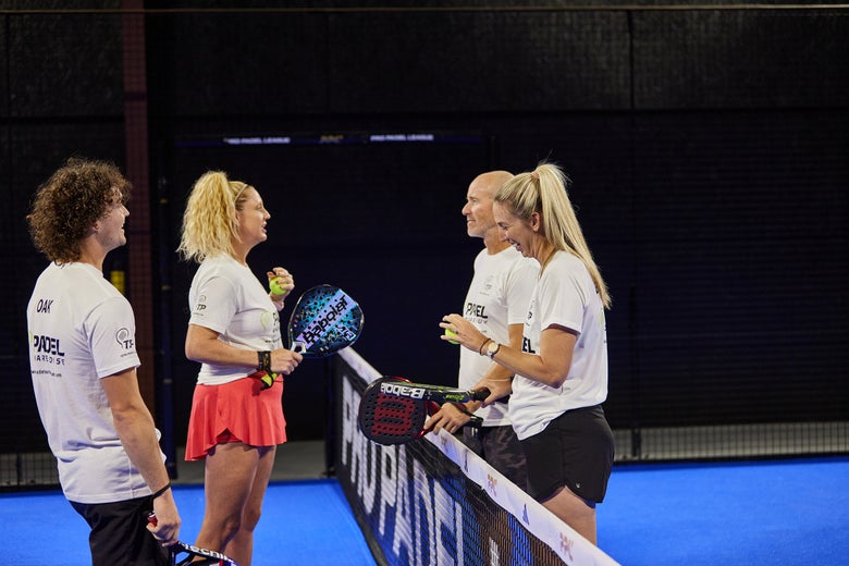 Image of Padel Warehouse playtesters.