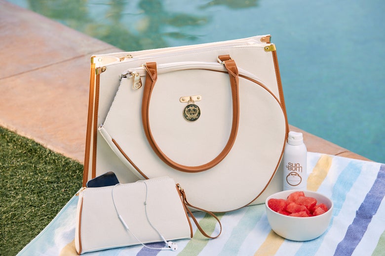 Image of the Court Couture Vintage Karisa Linen Canvas Bag