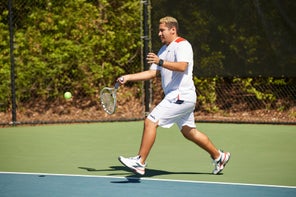 Image of Playtester hitting a forehand