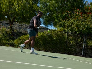 Image of a Playtester Hitting a Return